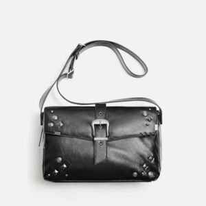 Zara Unisex Studded  Crossbody Bag